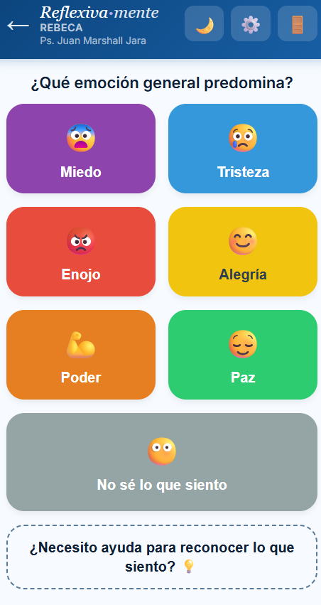 Selección de emoción general